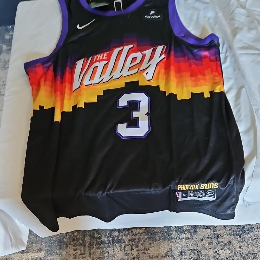Nike Black and Red Basketball Jersey